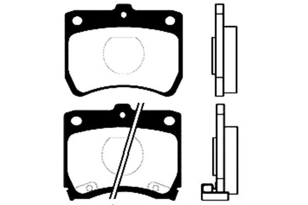 KAVO PARTS Комплект тормозных колодок, дисковый тормоз BP-4511